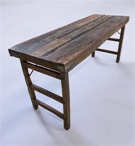 Rustic Folding Table, Vintage Dining Room Table, Kitchen Island, Sofa Table, B89