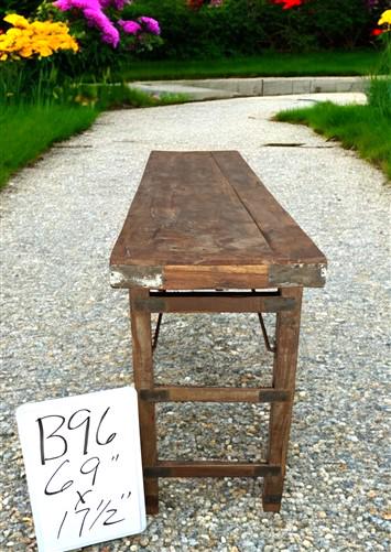 Rustic Folding Table, Vintage Dining Room Table, Kitchen Island, Sofa Table, B96