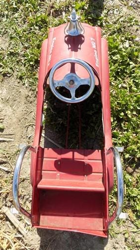 Pacific Cycle Instep Fire & Rescue Engine No 7, Toy Pedal Fire Truck, Pedal Car