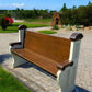 Vintage Wooden Church Pew, Porch Bench, Entry Foyer Bench, Dining Seating, C26