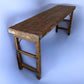 Rustic Folding Table, Vintage Dining Room Table, Kitchen Island, Sofa Table B101