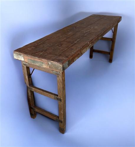 Rustic Folding Table, Vintage Dining Room Table, Kitchen Island, Sofa Table B101