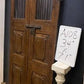 Vintage Indian Garden Gates, Carved Teak Metal Doors, Architectural Salvage A108