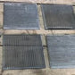 10 Luxfer Prism Clear Glass Tiles, 4x4 Frank Lloyd Wright Sawtooth Tiles