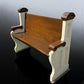 Vintage Wooden Church Pew, Porch Bench, Entry Foyer Bench, Dining Seating, C22