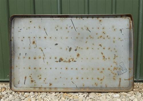 White Porcelain Vintage Table Top Panel, Kitchen Cupboard Hoosier Enamel A31