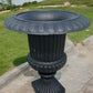 39" Tall Cast Iron Fluted Urn, Flower Pot Planter, Garden Patio Yard Art B4