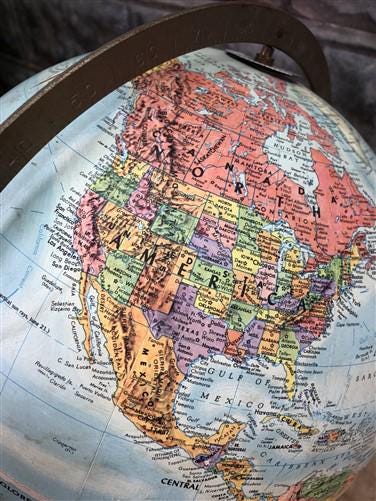 1960s Replogle Globe 12 Inch World Classic Stereo Relief, USSR, NS Vietnam