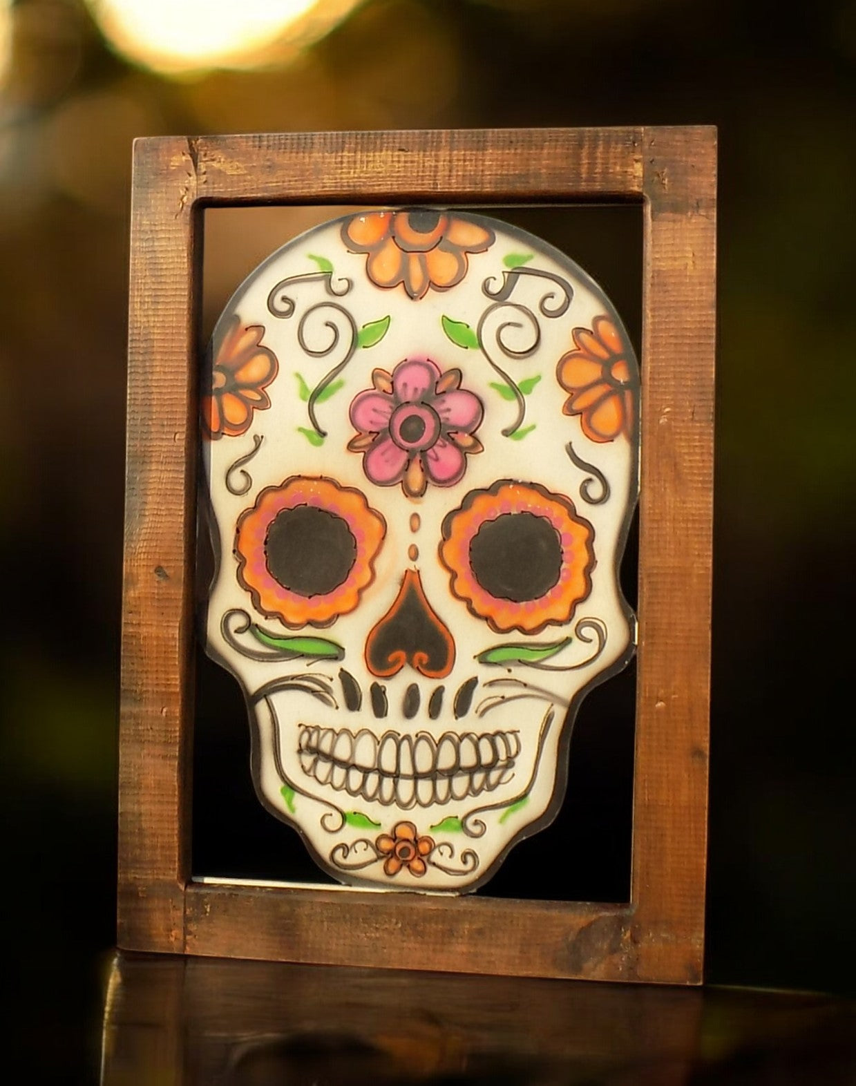 Metal Sugar Skull, Day of the Dead Decor, Dia De Los Muertos Sign Calavera, F