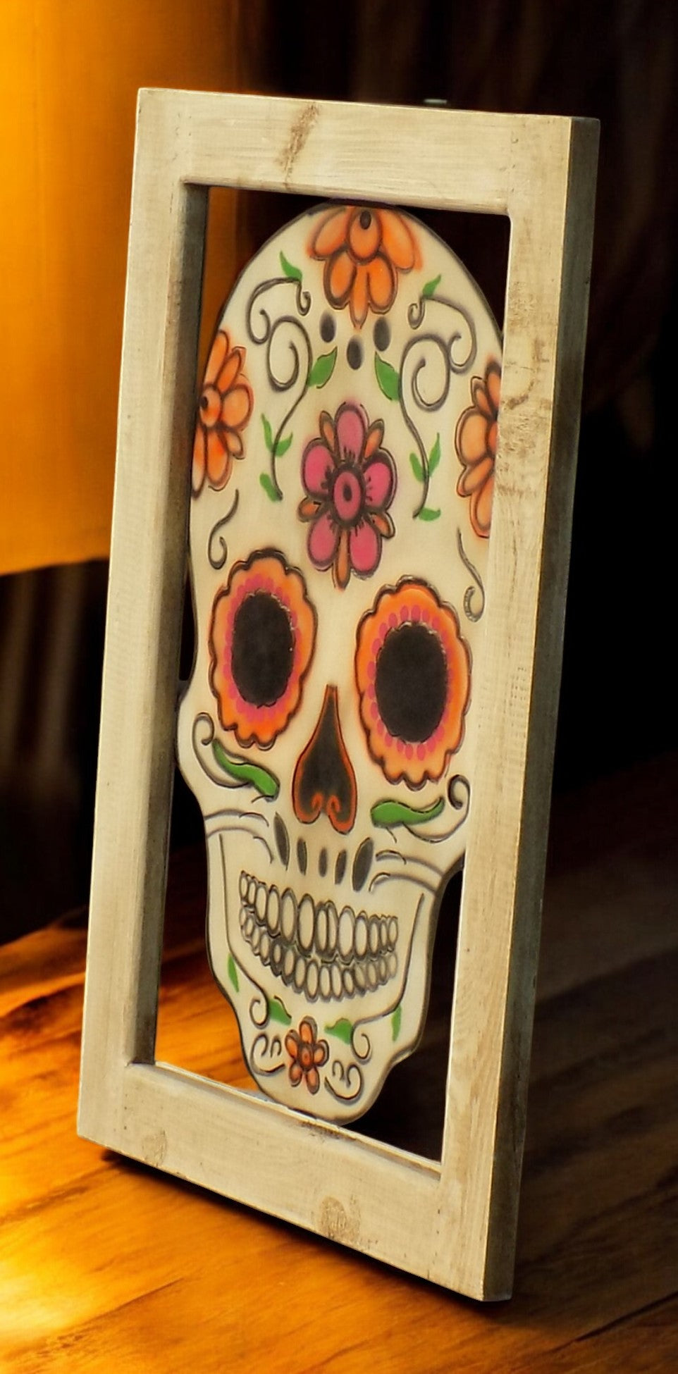 Metal Sugar Skull, Day of the Dead Decor, Dia De Los Muertos Sign Calavera, H