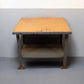 Industrial Metal Workbench Table, Vintage Garage Bench, Industrial Work Table