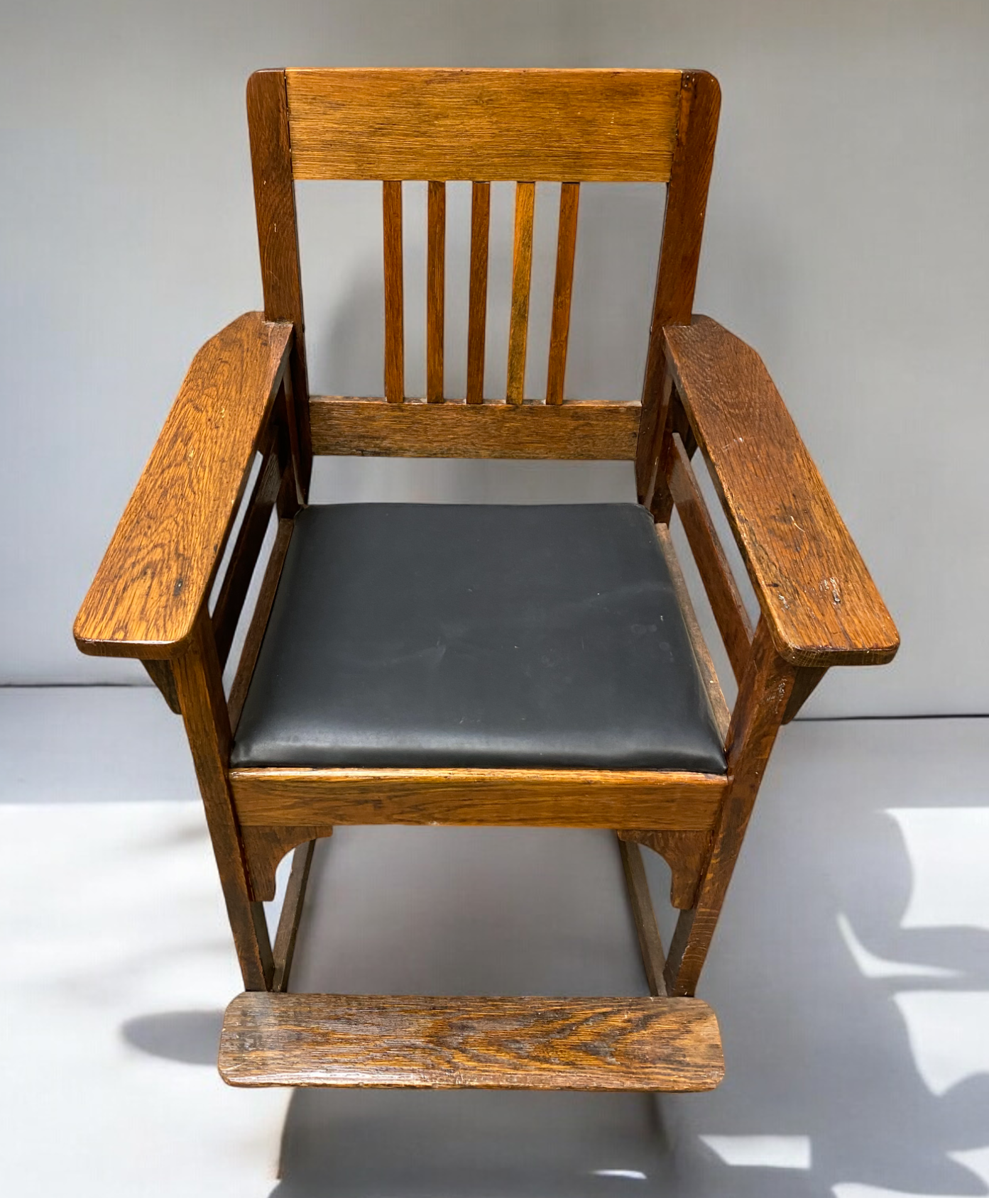 Pair of Vintage Spectator Chairs, Oak Billiard Pool Hall Chairs with Cushions