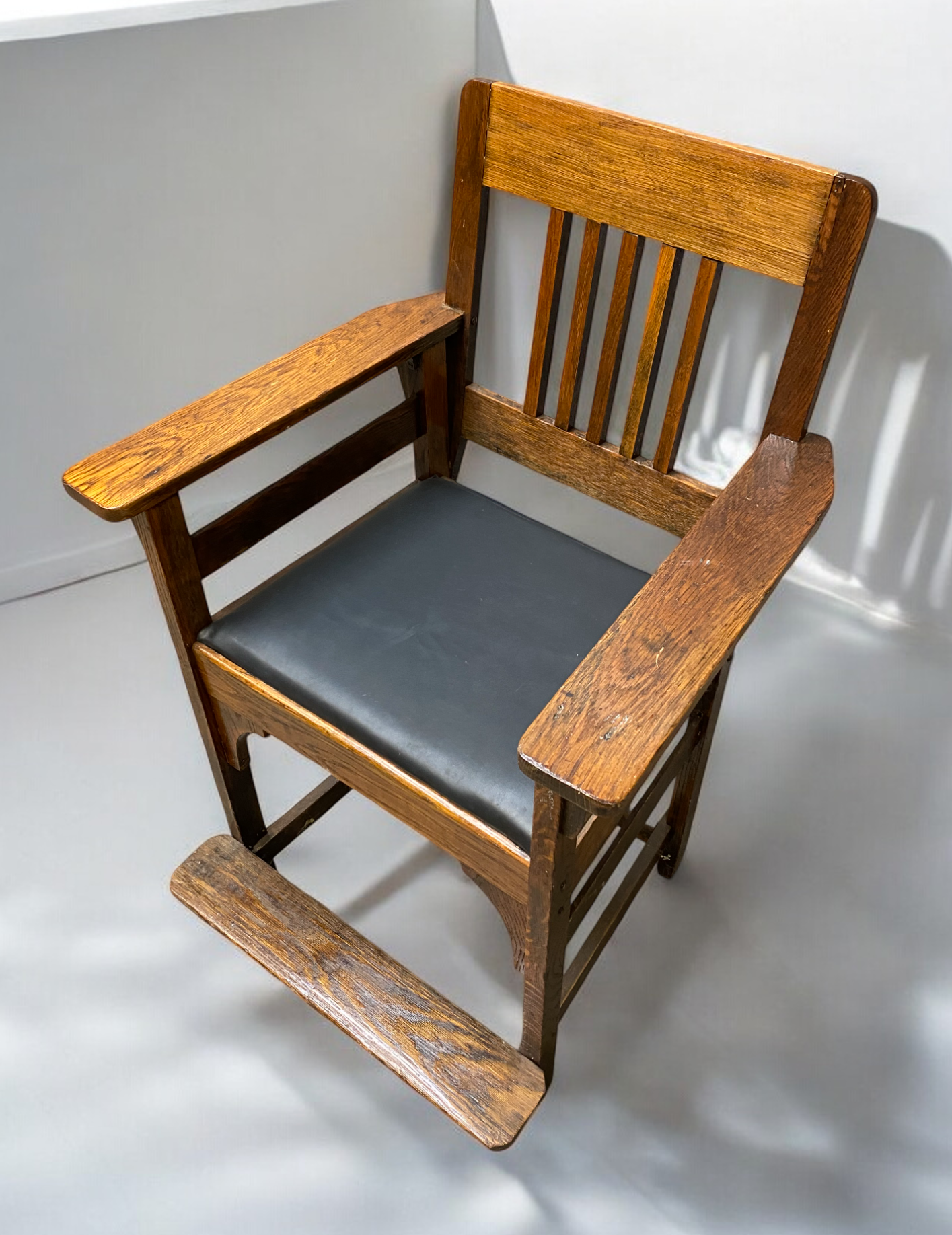 Pair of Vintage Spectator Chairs, Oak Billiard Pool Hall Chairs with Cushions