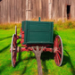 Green Chuck Wagon, High Wheel Wagon, Vintage Farm Wagon, Horse Drawn Buckboard