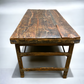 Wood Folding Table, Vintage Dining Room Table Kitchen Island Portable Table A132