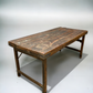 Wood Folding Table, Vintage Dining Room Table Kitchen Island Portable Table A132