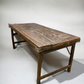 Wood Folding Table, Vintage Dining Room Table Kitchen Island Portable Table A132