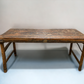 Wood Folding Table, Vintage Dining Room Table Kitchen Island Portable Table A132