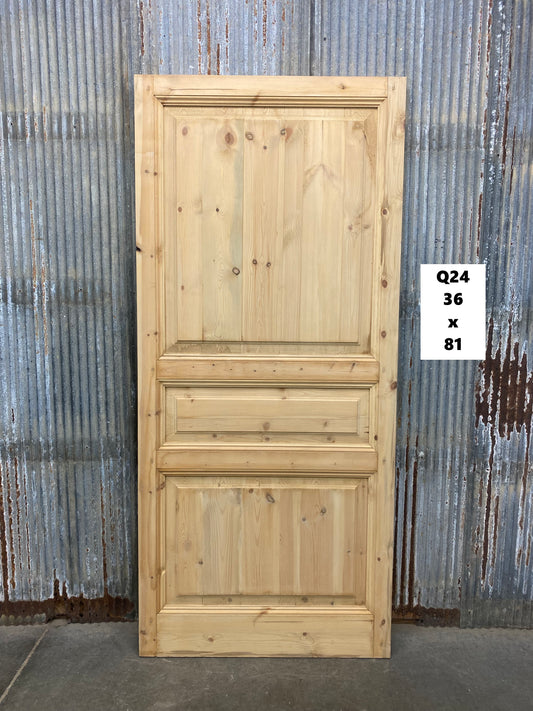 French Single Door (36x81) Raised Panel Door, European Styled Door, Q24