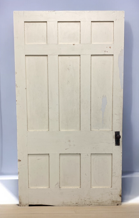 Vintage American Door (50x92) Nine Panel Interior Door, Pocket Door, AM78