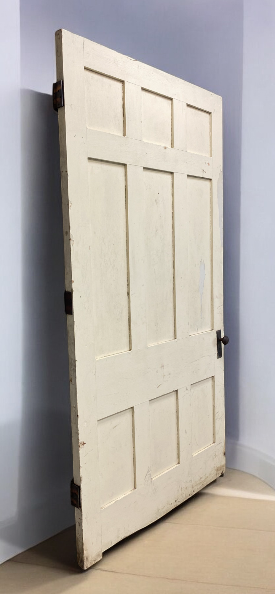 Vintage American Door (50x92) Nine Panel Interior Door, Pocket Door, AM78