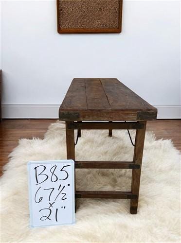 Rustic Folding Table, Vintage Dining Room Table, Kitchen Island, Sofa Table, B85