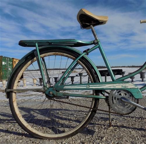 1950s Rollfast Girls Bicycle, Snyder Built SE Vintage Bike, Serial# B200404