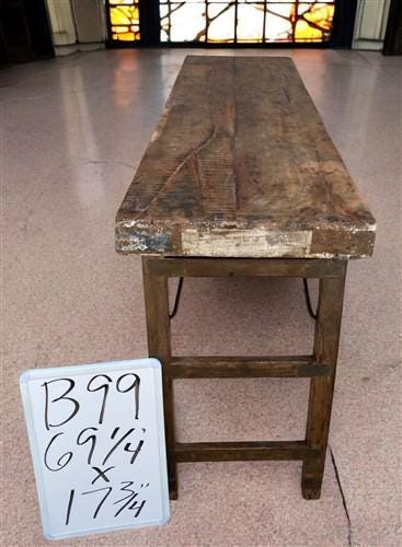 Rustic Folding Table, Vintage Dining Room Table, Kitchen Island, Sofa Table, B99