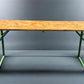 Vintage German Beer Garden Table, Portable Industrial Wood Table, Dining, C92