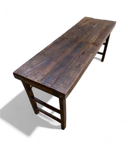 Rustic Folding Table, Vintage Dining Room Table, Kitchen Island, Sofa Table, B81