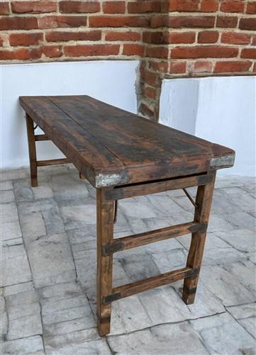 Rustic Folding Table, Vintage Dining Room Table, Kitchen Island, Sofa Table, B69