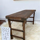 Rustic Folding Table, Vintage Dining Room Table, Kitchen Island, Sofa Table, B85