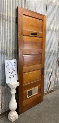 Vintage American Door (31.75x84) Five Panel Interior Door, Architectural AM62