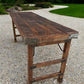 Rustic Folding Table, Vintage Dining Room Table, Kitchen Island, Sofa Table, B92