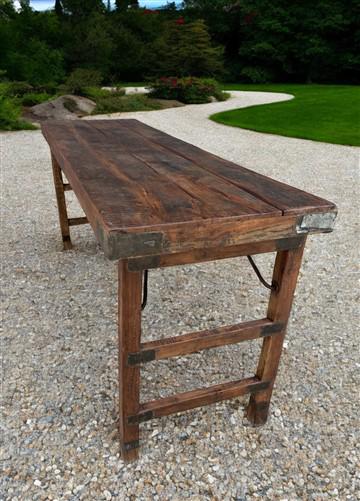 Rustic Folding Table, Vintage Dining Room Table, Kitchen Island, Sofa Table, B92