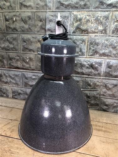 1950s Czech Factory Rewired Lamp, Elektrosvit Industrial Machine Age Lighting D