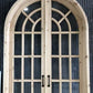 Arched French Double Door (48x96) 14 Pane Glass Door European Styled w Jamb OM11