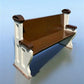 Vintage Wooden Church Pew, Porch Bench, Entry Foyer Bench, Dining Seating, C28