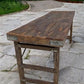 Rustic Folding Table, Vintage Dining Room Table, Kitchen Island, Sofa Table, B83