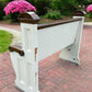 Vintage Wooden Church Pew, Porch Bench, Entry Foyer Bench, Dining Seating, C23