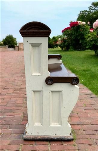 Vintage Wooden Church Pew, Porch Bench, Entry Foyer Bench, Dining Seating, C23