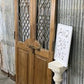 Vintage Indian Garden Gates, Carved Teak Metal Doors, Architectural Salvage A112