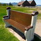 Vintage Wooden Church Pew, Porch Bench, Entry Foyer Bench, Dining Seating, C29