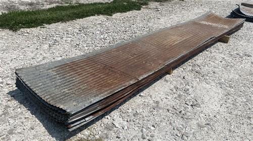 19 Sheets Barn Tin, Corrugated Metal Reclaimed Salvage, 12' Long 456 sq ft A86