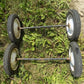 4 Vintage Metal Baby Buggy Wheels Pedal Car Garden Cart Pumpkin Wagon A51