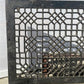 Ornate Art Deco Cast Iron Grate Vintage Wall Floor Fireplace Register Vent A4