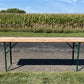 Vintage German Beer Garden Table, Portable Industrial Wood Table, Dining, C93