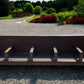 10' Train Station Bench Seat, Vintage Railroad Bench, Bus Station Bench, C