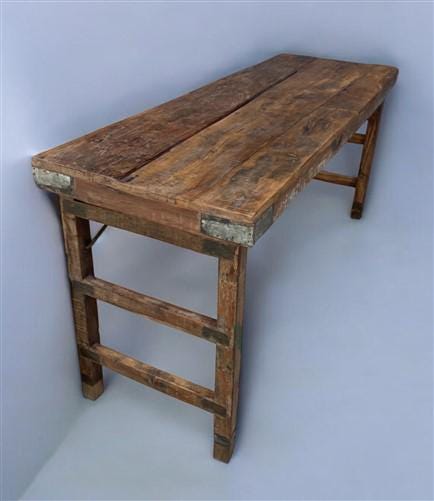 Rustic Folding Table, Vintage Dining Room Table, Kitchen Island, Sofa Table, B93