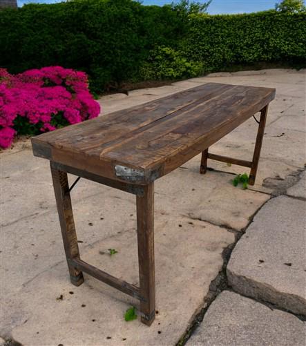 Rustic Folding Table, Vintage Dining Room Table, Kitchen Island, Sofa Table, B91